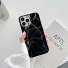 Marble Pattern TPU Shockproof Protective Case For iPhone 13(Black Cloud) - 1