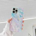 Laser Marble Pattern TPU Protective Case For iPhone 13(Rainbow) - 1