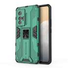 For vivo X70 Supersonic PC + TPU Shock-proof Protective Case with Holder(Green) - 1