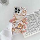 Splicing Flower Pattern TPU Shockproof Protective Case For iPhone 13(Vintage Flowers) - 1