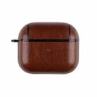 Wireless Earphone Leather Shockproof Protective Case for AirPods 3(Brown) - 1