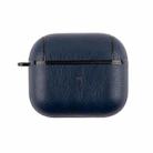 Wireless Earphone Leather Shockproof Protective Case for AirPods 3(Blue) - 1