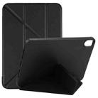 For iPad mini 6 TPU Horizontal Deformation Flip Leather Tablet Case with Holder(Black) - 1