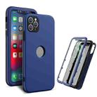 360 Degrees Full Package PC + TPU Combination Case For iPhone 13 Pro Max(Black+Royal Blue) - 1