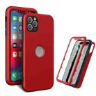 360 Degrees Full Package PC + TPU Combination Case For iPhone 13 Pro(Black+Red) - 1