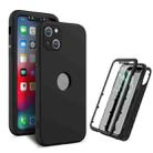 360 Degrees Full Package PC + TPU Combination Case For iPhone 13(Black+Black) - 1