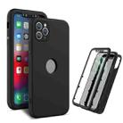 360 Degrees Full Package PC + TPU Combination Case For iPhone 12 Pro Max(Black+Black) - 1