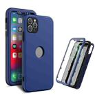 360 Degrees Full Package PC + TPU Combination Case For iPhone 11 Pro(Black+Royal Blue) - 1