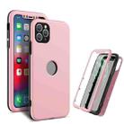 360 Degrees Full Package PC + TPU Combination Case For iPhone 11 Pro(Black+Pink) - 1