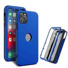 360 Degrees Full Package PC + TPU Combination Case For iPhone 11 Pro(Black+Dark Blue) - 1