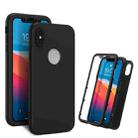 360 Degrees Full Package PC + TPU Combination Case For iPhone XS Max(Black+Black) - 1