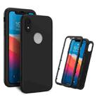360 Degrees Full Package PC + TPU Combination Case For iPhone XR(Black+Black) - 1