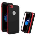 For iPhone 8 / 7 360 Degrees Full Package PC + TPU Combination Case(Red+Black) - 1