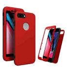 360 Degrees Full Package PC + TPU Combination Case For iPhone 8 Plus & 7 Plus(Black+Red) - 1