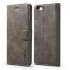 For iPhone 6 / 6s LC.IMEEKE Calf Texture Horizontal Flip Leather Case, with Holder & Card Slots & Wallet(Grey) - 1