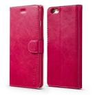 For iPhone 6 Plus / 6s Plus LC.IMEEKE Calf Texture Horizontal Flip Leather Case, with Holder & Card Slots & Wallet(Red) - 1