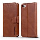 For iPhone 11 For iPhone 5 LC.IMEEKE Calf Texture Horizontal Flip Leather Case, with Holder & Card Slots & Wallet(Brown) - 1