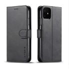 For iPhone 11 LC.IMEEKE Calf Texture Horizontal Flip Leather Case, with Holder & Card Slots & Wallet(Black) - 1