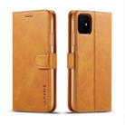 For iPhone 11 LC.IMEEKE Calf Texture Horizontal Flip Leather Case, with Holder & Card Slots & Wallet(Yellow) - 1