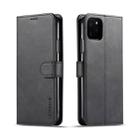 For iPhone 11 Pro Max LC.IMEEKE Calf Texture Horizontal Flip Leather Case, with Holder & Card Slots & Wallet(Black) - 1