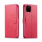 For iPhone 11 Pro Max LC.IMEEKE Calf Texture Horizontal Flip Leather Case, with Holder & Card Slots & Wallet(Red) - 1