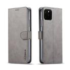 For iPhone 11 Pro LC.IMEEKE Calf Texture Horizontal Flip Leather Case, with Holder & Card Slots & Wallet(Grey) - 1