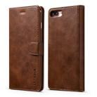 For iPhone SE 2022 / SE 2020 / 8 / 7 LC.IMEEKE Calf Texture Horizontal Flip Leather Case with Holder & Card Slots & Wallet(Brown) - 1
