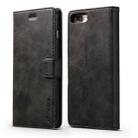 For iPhone SE 2022 / SE 2020 / 8 / 7 LC.IMEEKE Calf Texture Horizontal Flip Leather Case with Holder & Card Slots & Wallet(Black) - 1