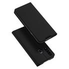 For Galaxy A20s DUX DUCIS Skin Pro Series Horizontal Flip PU + TPU Leather Case, with Holder & Card Slots(Black) - 1