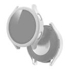 For Samsung Galaxy Watch4 40mm Frosted PC + Tempered Glass Film Integrated Protective Case(White) - 1