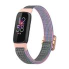 For Fitbit Luxe Adjustable Elastic Nylon Watch Band(Pink Sand) - 1