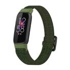 For Fitbit Luxe Adjustable Elastic Nylon Watch Band(Army Green) - 1