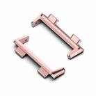 For OPPO Watch 2 42mm 1 Pair Metal Watch Band Connector(Rose Pink) - 1