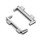 For OPPO Watch 2 42mm 1 Pair Metal Watch Band Connector(Silver) - 1