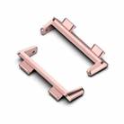 For OPPO Watch 2 46mm 1 Pair Metal Watch Band Connector(Rose Pink) - 1