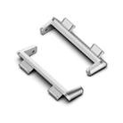 For OPPO Watch 2 46mm 1 Pair Metal Watch Band Connector(Silver) - 1