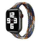 Small Waist Single Loop Nylon Braid Watch Band For Apple Watch Series 8&7 41mm / SE 2&6&SE&5&4 40mm / 3&2&1 38mm, Size:S 135mm(Cowboy Colorful) - 1