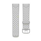 For Fitbit Charge 5 Silicone Hole Watch Band(Apricot) - 1