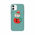 knitting Christmas Pattern Wave TPU Case For iPhone 13(Snowman) - 1