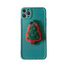 Christmas Tree Wave Shockproof TPU Protective Case For iPhone 13(Green) - 1