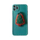 Christmas Tree Wave Shockproof TPU Protective Case For iPhone 12(Green) - 1