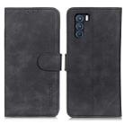 For OPPO K9 Pro KHAZNEH Retro Texture PU + TPU Horizontal Flip Leather Case with Holder & Card Slots & Wallet(Black) - 1