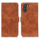 For OPPO K9 Pro KHAZNEH Retro Texture PU + TPU Horizontal Flip Leather Case with Holder & Card Slots & Wallet(Brown) - 1