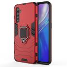 For OPPO Realme XT & K5 Shockproof PC + TPU Protective Case with Magnetic Ring Holder(Red) - 1