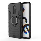 For OPPO Reno Ace Shockproof PC + TPU Protective Case with Magnetic Ring Holder(Black) - 1