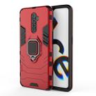 For OPPO Reno Ace Shockproof PC + TPU Protective Case with Magnetic Ring Holder(Red) - 1