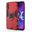 For Huawei Honor 20 Lite Shockproof PC + TPU Protective Case with Magnetic Ring Holder(Red) - 1