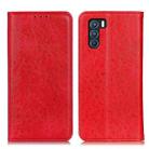 For OPPO K9 Pro Magnetic Crazy Horse Texture Horizontal Flip Leather Case with Holder & Card Slots & Wallet(Red) - 1