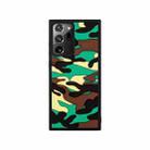 For Samsung Galaxy Note20 Ultra Camouflage Clouds Embossed Skin Feel Silicone Shockproof Case(Green) - 1