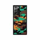 For Samsung Galaxy Note20 Ultra Camouflage Clouds Embossed Skin Feel Silicone Shockproof Case(Orange) - 1